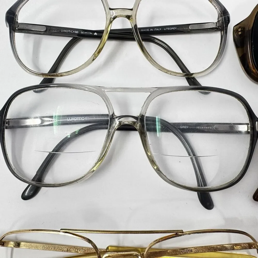 Vintage 70s 80s Eyeglass Sunglass Frames Lot 6 Luxottica Martin-Copeland